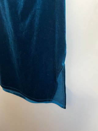 Vestido Terciopelo Azul Eléctrico
