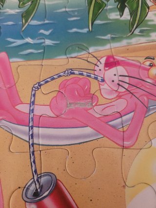 3 Puzzles: Tom y Jerry, Pantera Rosa, Picapiedras