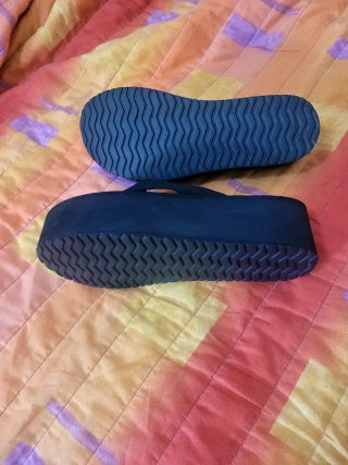 Sandalias Pull&Bear plataforma negras talla 40