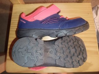 Zapatillas deportivas niña azul y rosa