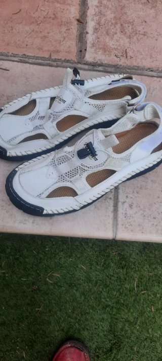 Sandalias blancas para hombre talla 44