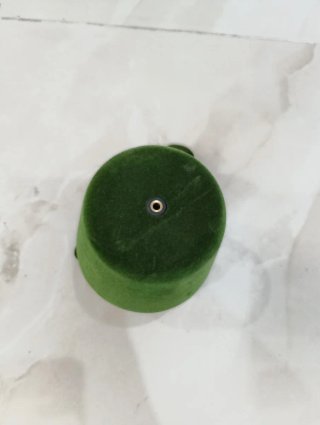 Lámpara de terciopelo verde