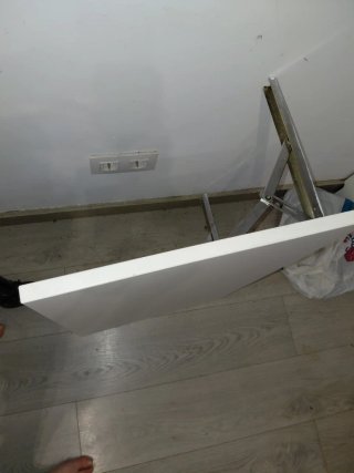 Mesa plegable blanca  75x45 cm