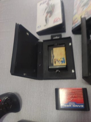 Consola Sega Mega Drive 2 Negra Completa