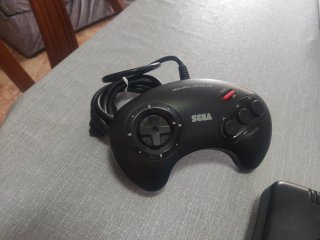 Consola Sega Mega Drive 2 Negra Completa