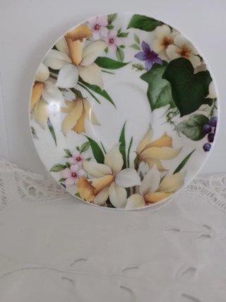 Taza de té inglesa de porcelana