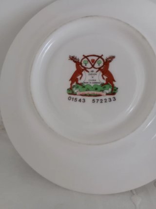 Taza de té inglesa de porcelana