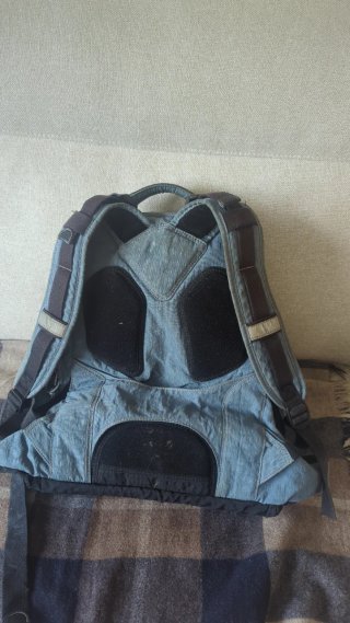 Mochila Kipling Azul Gris