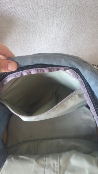 Mochila Kipling Azul Gris