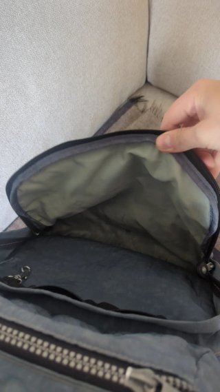 Mochila Kipling Azul Gris