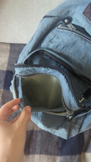Mochila Kipling Azul Gris