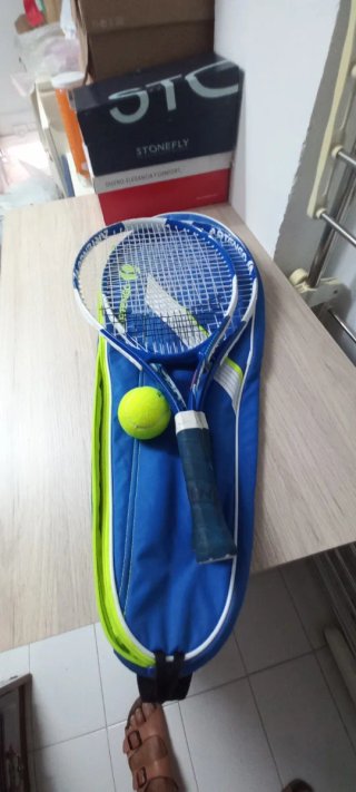 2 Raquetas Tenis + Bolsa + Pelota