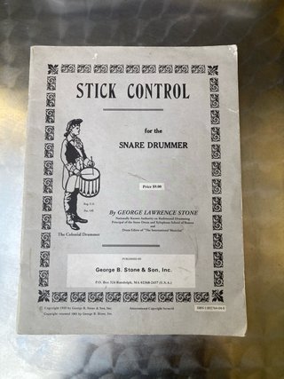 Libro Stick Control y baquetas Vic Firth