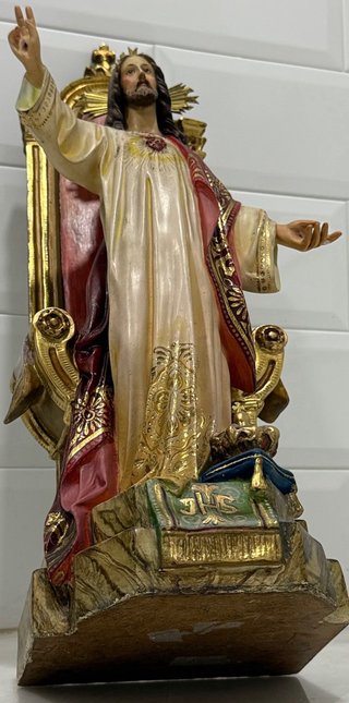 SAGRADO CORAZÓN ENTRONADO OLOT CALIDAD EXTRA ORO