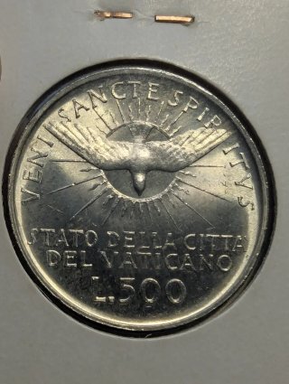 Vaticano 500 Liras 1963 plata
