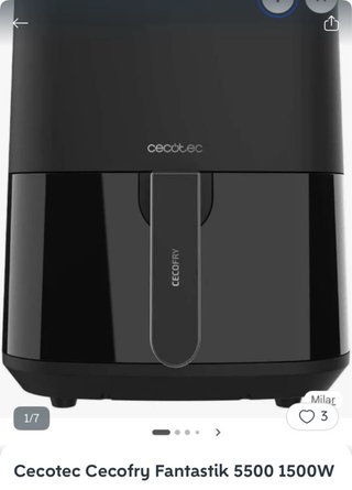 Cecotec Cecofry Fantastik 5500 1500W
