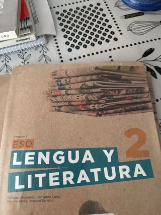 Libros de lengua 1,2,3 trimestre de 2 eso