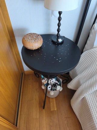 Cama Forja Negra 150x200 + 2 Mesitas