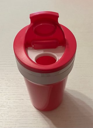 Borsetta termica rosa con zip e fibbia