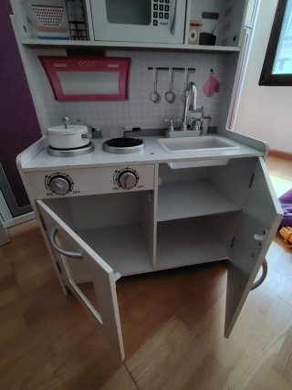 Casa de muñecas de madera 2 en 1