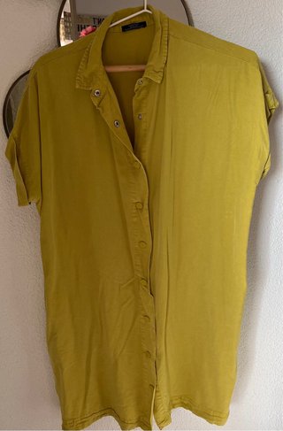 Vestido/Blusón Zara Verde Oliva Talla Única