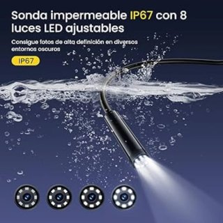 Cámara Endoscopio Maxpow USB/Tipo-C