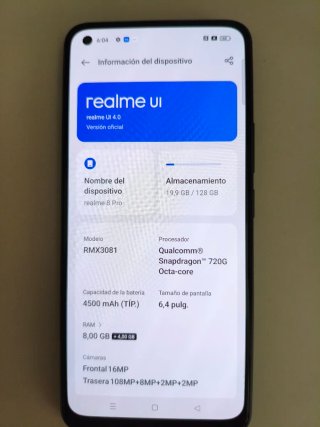Smartphone Realme 8 Pro + Fundas