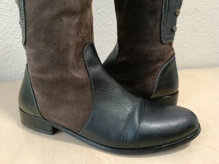 Botas Alpe Piel Marrón y Negra Talla 39