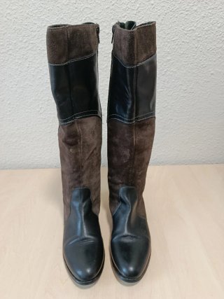 Botas Alpe Piel Marrón y Negra Talla 39