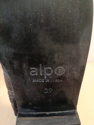 Botas Alpe Piel Marrón y Negra Talla 39