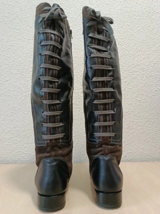 Botas Alpe Piel Marrón y Negra Talla 39