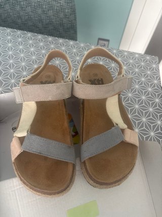 Sandalias Xti Mujer Talla 38 Beige/Gris
