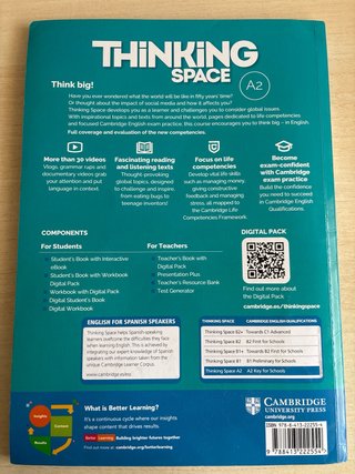 Thinking Space A2 Workbook with Digital Pack