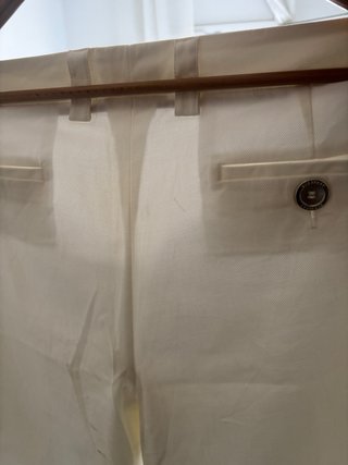 Pantalón Burberry Blanco Talla 46