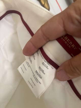 Pantalón Burberry Blanco Talla 46