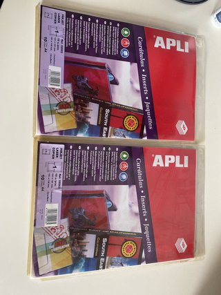 2 Paquetes Carátulas CD/DVD APLI 02003 Nuevas