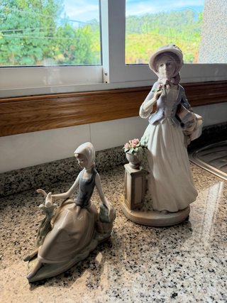 Figuritas de porcelana damas antiguas