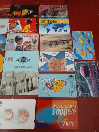 50 tarjetas telefónicas coleccionables