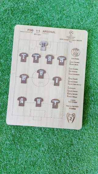 Moldura PSG vs Arsenal Final Champions League