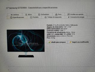 Monitor Samsung 27 S27D390H