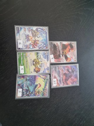 Lote 5 cartas Pokémon