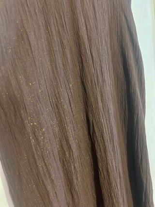 Vestido bambula marrón chocolate