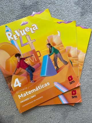 3 Libros de Matemáticas 4º Prim. (1º, 2º y3º trim)