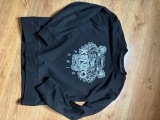 Sudadera Kenzo Negra con Logo Tigre