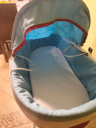 Moisés de mimbre para bebé