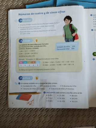 Libro de matemáticas de 4 primaria