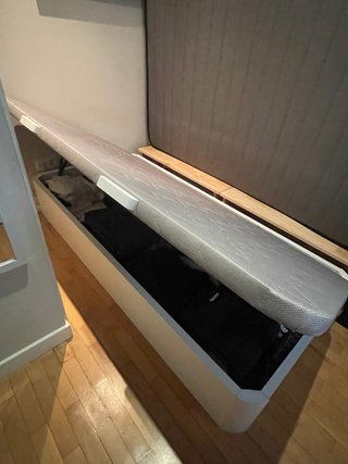 Canapé Cama 90cm Gris Tela