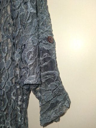 Maglia manica tre quarti in pizzo