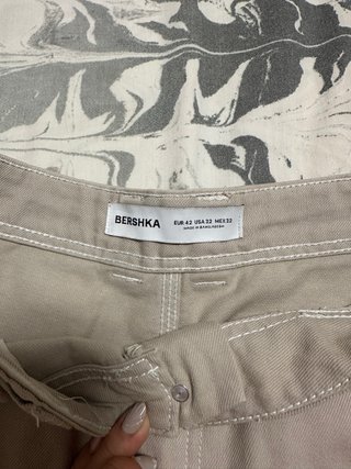 Pantalón corto cargo beige hombre talla 42