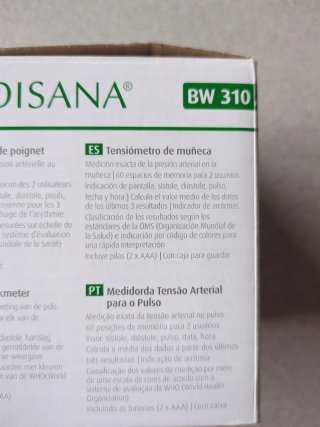 Tensiómetro Medisana BW310 Muñeca
